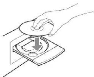 Esoteric K01XD - Place a disc centered on the tray with the labeled side up. - 1
