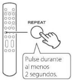 Esoteric P05X - Durante la reproduccion o con ella parada, pulse el boton REPEAT durante al menos dos segundos. - 1