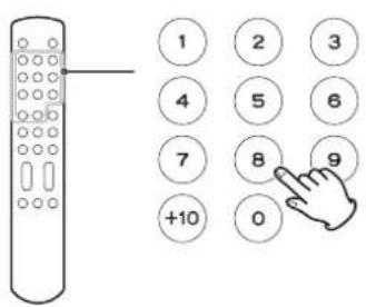 Esoteric P05X - Using the number buttons to select a track for playback - 1