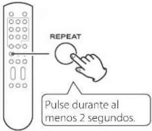 Esoteric K03Xs - Durante la reproducción o con ella parada, pulse el botón REPEAT durante al menos dos segundos. - 1