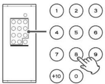 Esoteric Grandioso P1X - Using the number buttons to select a track for playback - 1