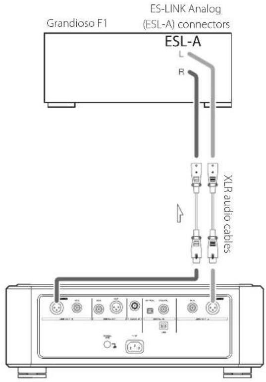 Esoteric Grandioso K1 - Connecting with a Grandioso F1 using ES-LINK Analog - 1