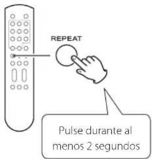 Esoteric Grandioso K1 - Durante la reproducción o con ella parada, pulse el botón REPEAT durante al menos dos segundos. - 1
