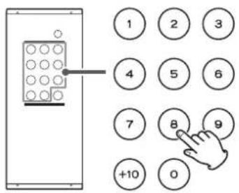 Esoteric Grandioso K1X - Using the number buttons to select a track for playback - 1
