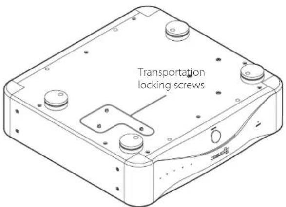 Esoteric Grandioso G1X - About the transportation locking screws - 1