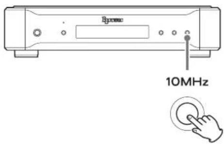 Esoteric G02X - Appuyez sur la touche 10MHZ pour revenir à l'affichage normal. - 1