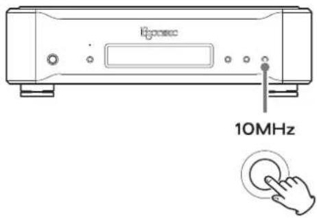 Esoteric G01X - Press the 10MHz button to show the ordinary display. - 1
