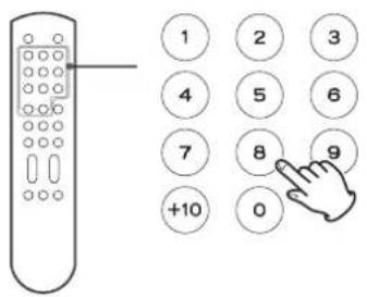 Esoteric K01Xs - Using the number buttons to select a track for playback - 1