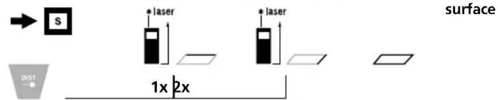 Laserliner LaserRangeMaster T3 - Mesure de la surface : - 1