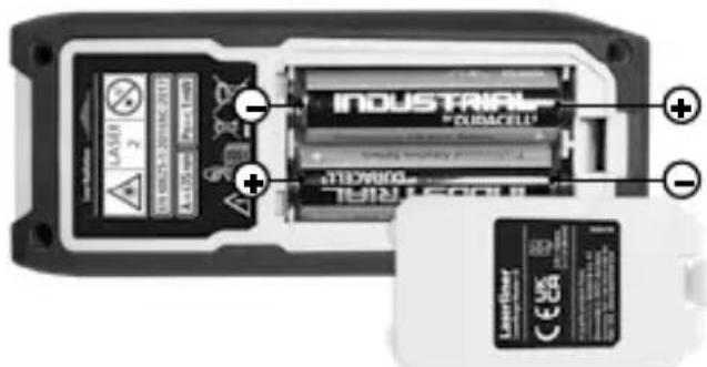 Laserliner LaserRangeMaster i5 - Poner las pilas - 1