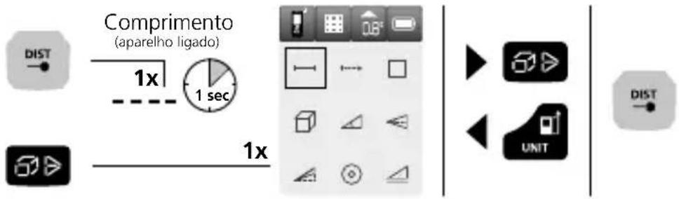 Laserliner LaserRangeMaster i5 - Comutar as funções: - 1