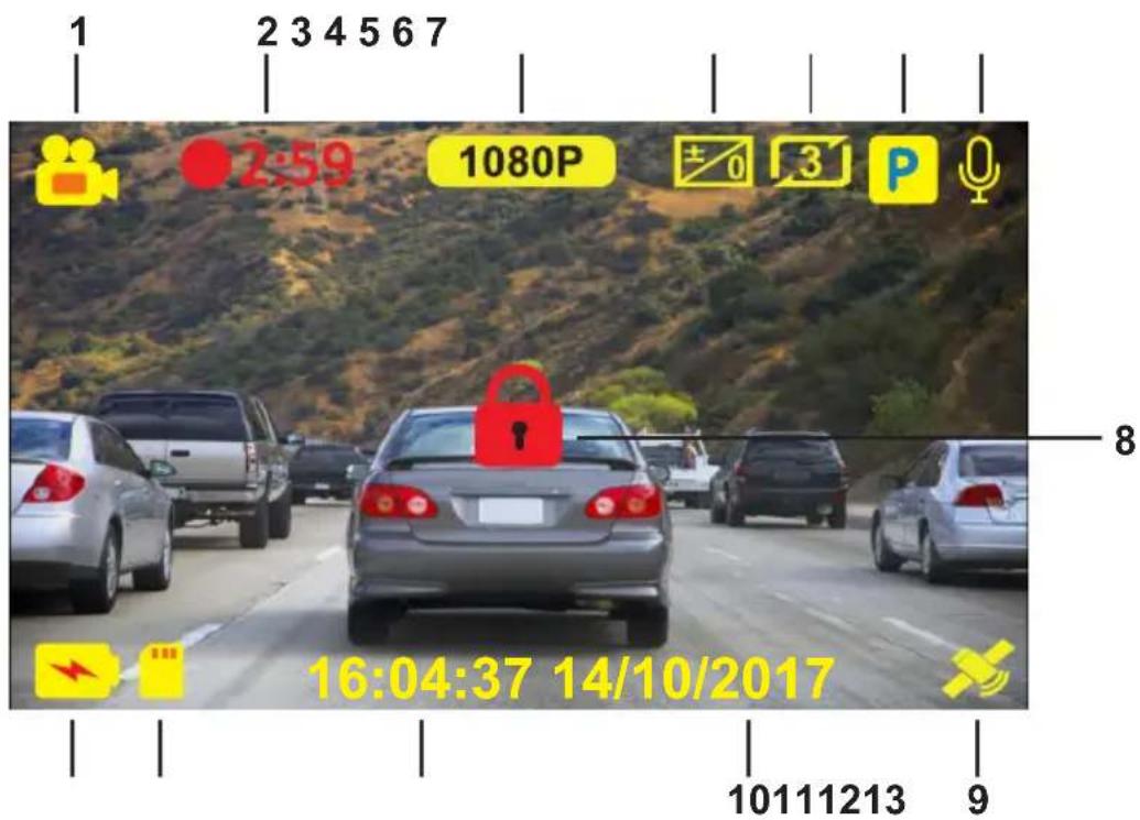 NEXT BASE InCar Cam 212G Deluxe - Mode vidéo - 1
