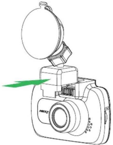 NEXT BASE InCar Cam 212G Deluxe - Attacher le support à l'in-car CAM - 1