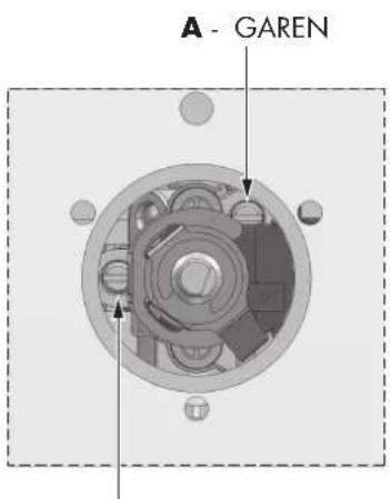 Fulgor Milano FSRC 4807 2P MK 2F X - Einstellung für Brenner mit einem oder zwei Flammenringen: - 1