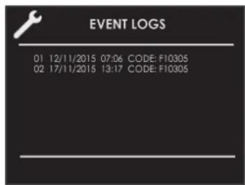 Fulgor Milano FSRC 4807 2P MK 2F X - Registro Eventi - 1