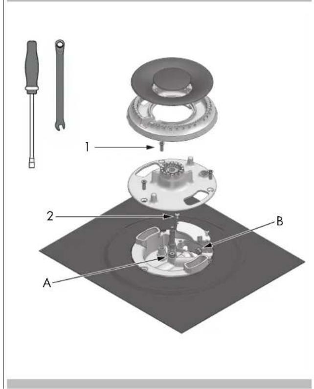 Fulgor Milano FSRC 4807 2P MK 2F X - Replace Injectors (two ring flame burner) - 1