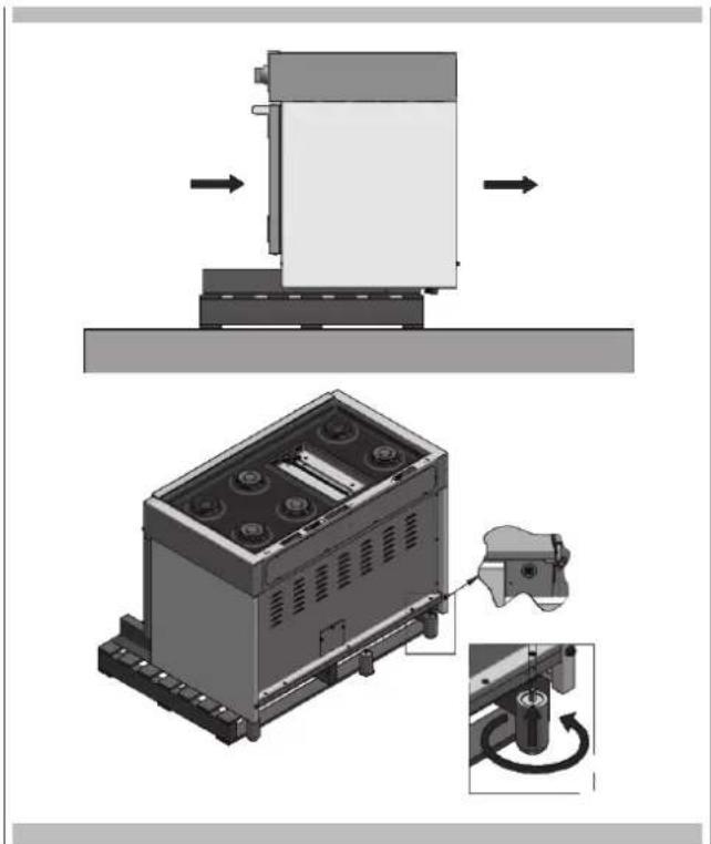 Fulgor Milano FSRC 4807 2P MK 2F X - ÉTAPE 3 (pour la cuisinière de 48" seulement) - 2