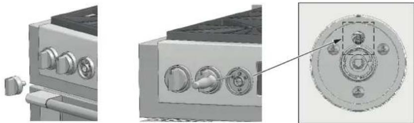 Fulgor Milano FSRC 3606 GG ED 2F X - Conversion from liquid gas to natural gas - 2