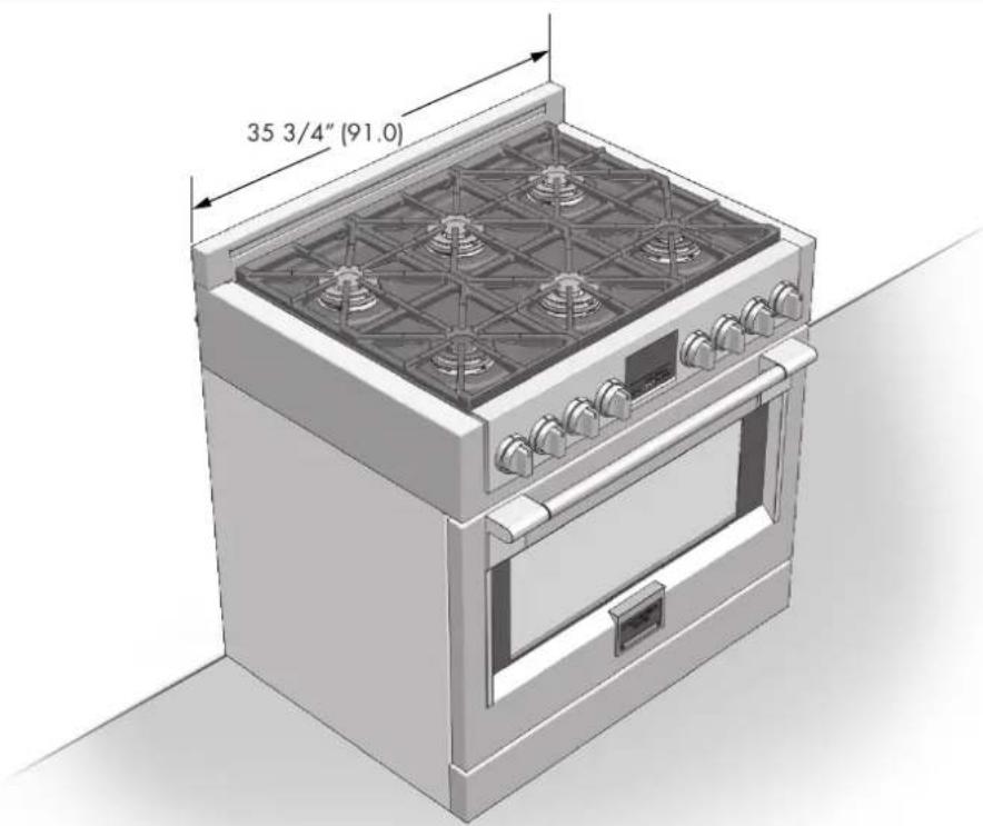 Fulgor Milano FSRC 3606 GG ED 2F X - WAARSCHUWING - 1