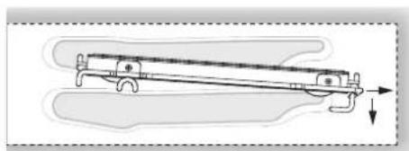 Fulgor Milano FSRC 3606 GG ED 2F X - To replace an extendable rack: - 2