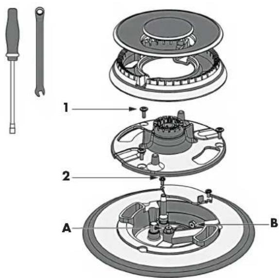 Fulgor Milano FSRC 3606 GG ED 2F X - Replace Injectors (two ring flame burner) - 1