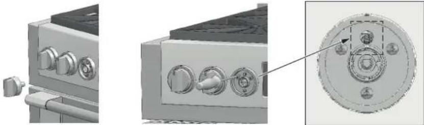 Fulgor Milano FSRC 3606 GG ED 2F X - Conversion du gaz liquide au gaz naturel - 2