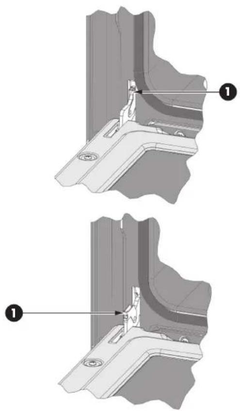 Fulgor Milano FSRC 3606 GG ED 2F X - Pour retirer la porte - 1