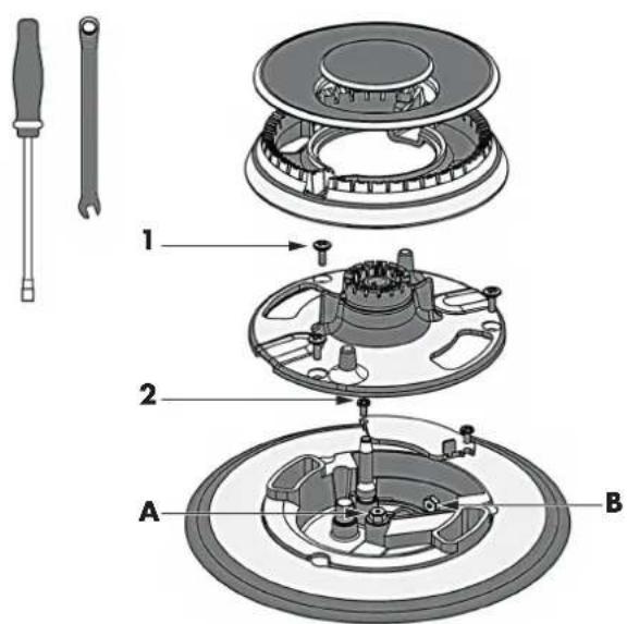 Fulgor Milano FSRC 3606 GG ED 2F X - Injectoren verrangen (tweekringsvlambrander) - 1