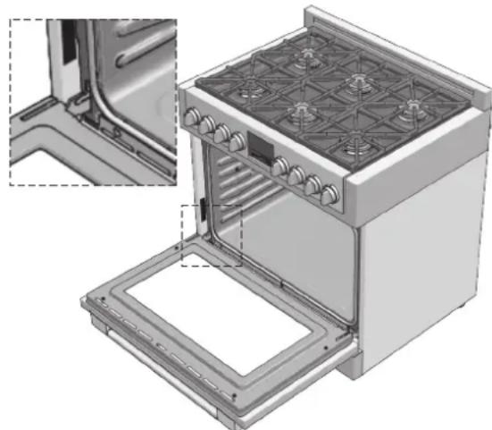 Fulgor Milano FSRC 3606 GG ED 2F X - EMPLACEMENT DE LA PLAQUE SIGNALALETIQUE - 1