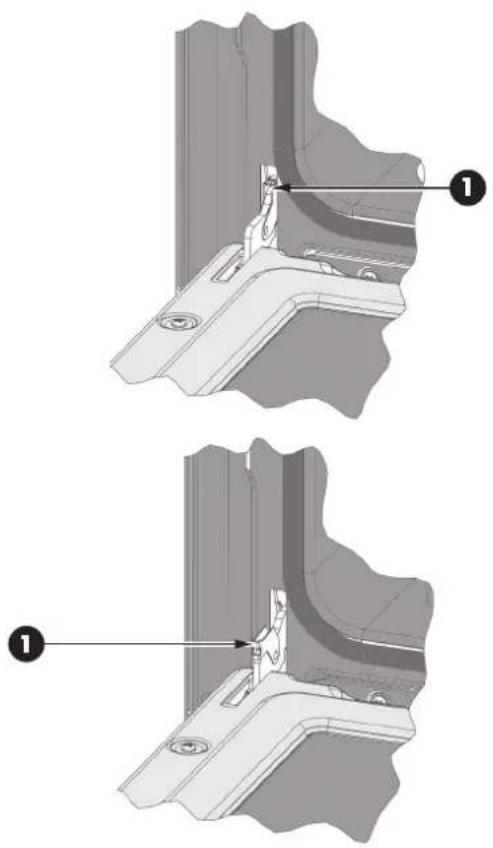 Fulgor Milano FSRC 3004 P MI ED 2F X - Pour retirer la porte - 1