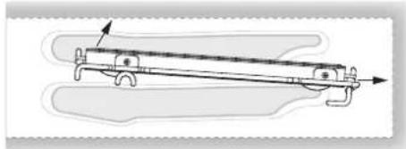 Fulgor Milano FSRC 3605 P MI ED 2F MBK - Pour retirer la grille extensible du four : - 1