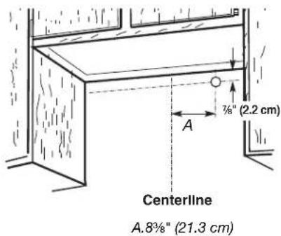 KITCHENAID UXT5230AYB - To wire through wall: - 1
