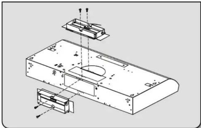 KITCHENAID WVU31UC6FB - Fixation du clapet anti-reflux ou du raccord de transition d'évacuation - 1
