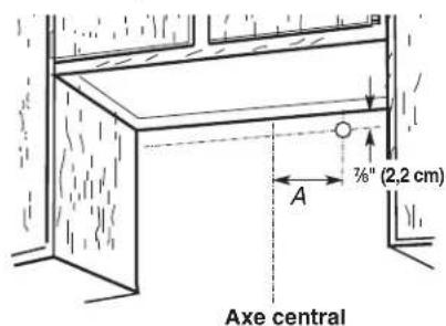 KITCHENAID UXT3030AYW - Passage du câble à travers le mur : - 1