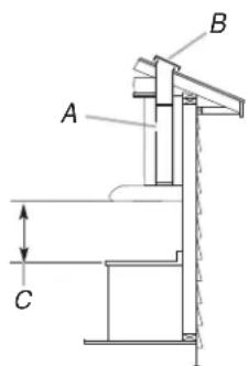 KITCHENAID UXT3030AYW - Décharge à travers le toit Évacuation par le mur - 1