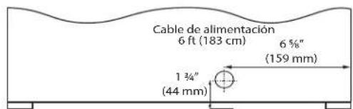 VIKING VURE524GSS - DIMENSIONES DEL PRODUCTO PARTE POSTERIOR - 1