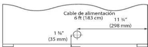 VIKING VURE524GSS - DIMENSIONES DEL PRODUCTO PARTE POSTERIOR - 2