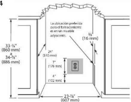 VIKING VURE524GSS - DIMENSIONES DE ENCASTRADO - 2