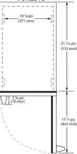 VIKING VURE524GSS - DIMENSIONS DU PRODUIT - 5