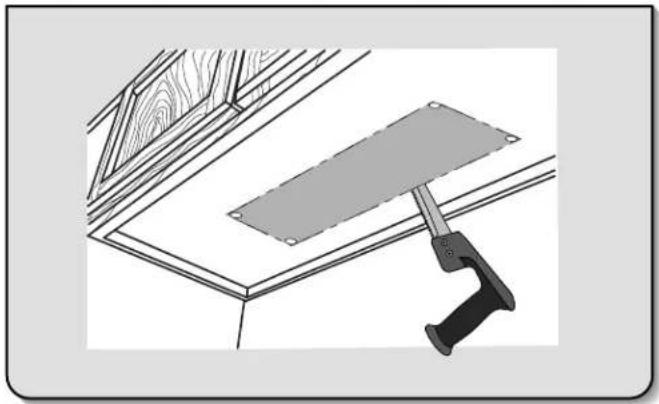 KITCHENAID WVU11UV0FW - Mark and Cut Vent Opening - 1