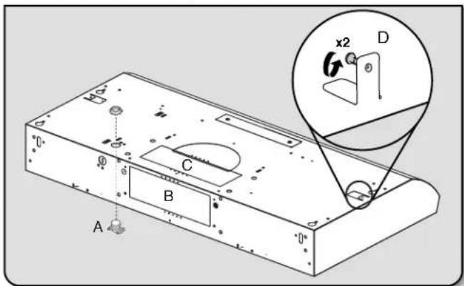 KITCHENAID WVU11UV0FW - Prepare Range Hood Vents and Mounting Tabs - 1
