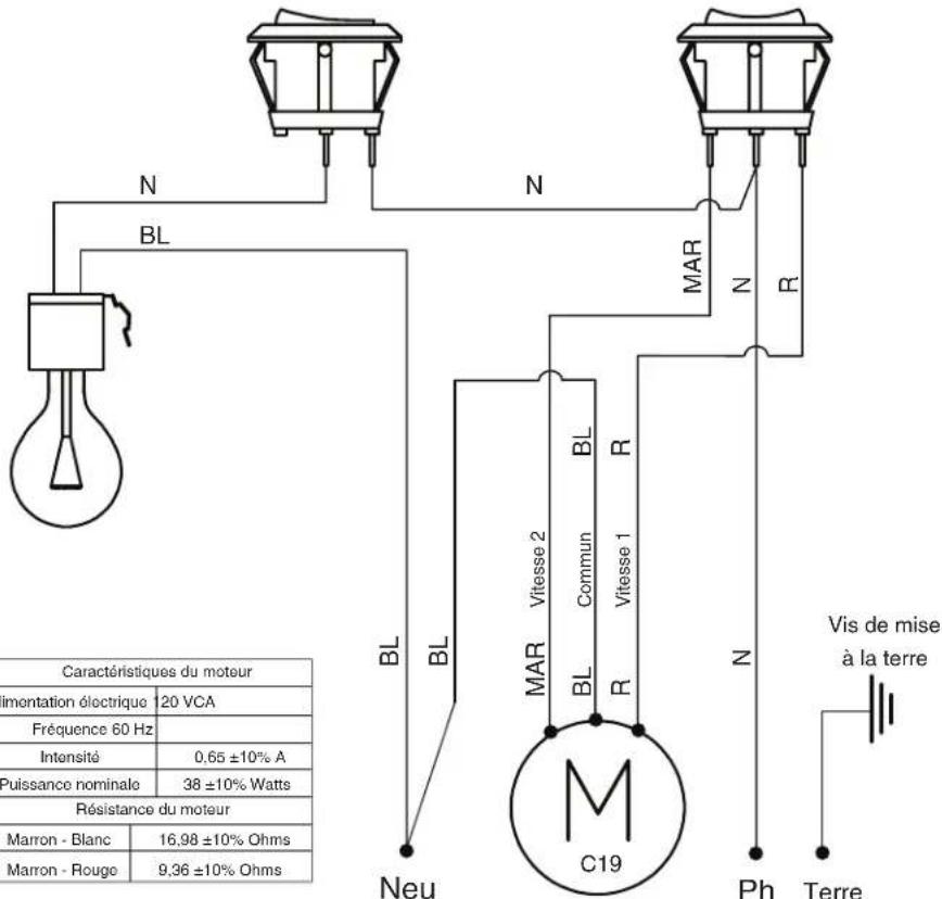 KITCHENAID WVU11UV0FW - SCHEME DE CÁBLAGE - 1