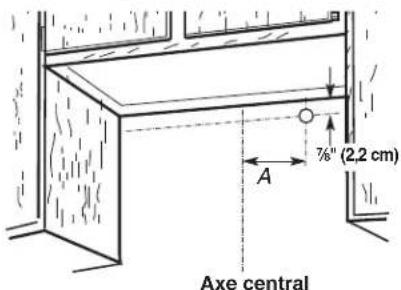 KITCHENAID UXT5236AYS - Passage du câble à travers le mur : - 1