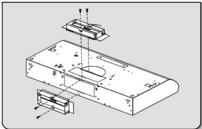 KITCHENAID WVU17UC6FW - Fixation du clapet anti-reflux ou du raccord de transition d'évacuation - 1