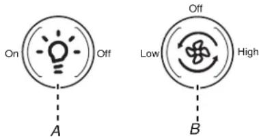 KITCHENAID WVU17UC6FW - Commandes de la hotte de cuisinière - 1