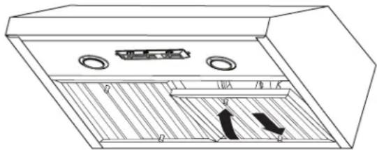 KITCHENAID KXI9748YSS - To Remove Metal Grease Filters: - 1