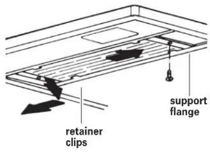 KITCHENAID KWCU205HSS - Replacing the light bulb: - 1