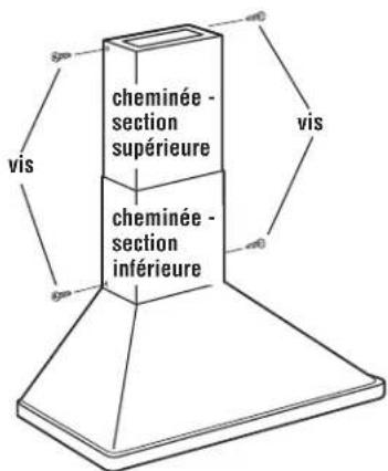 KITCHENAID KWCU205HSS - Installation des sections de la cheminée - 3