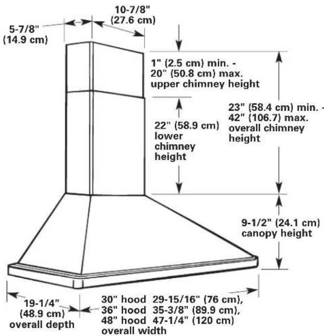 KITCHENAID KWCU205HSS - Cabinet dimensionsProd - 1