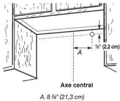 KITCHENAID UXT4236AYS - Passage du câble à travers le mur : - 1